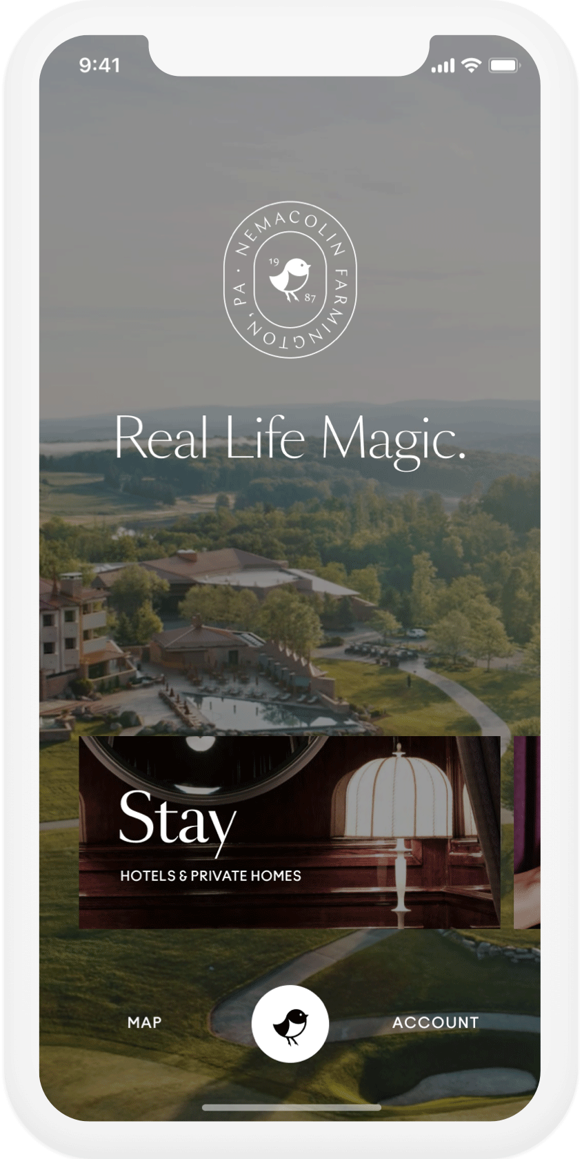 image of website on a phone