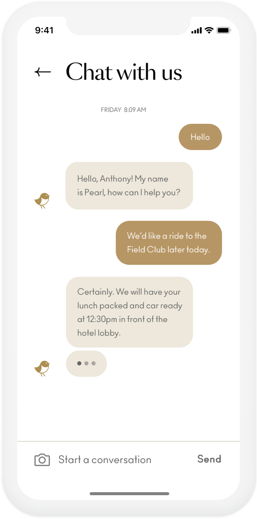image of website on a phone